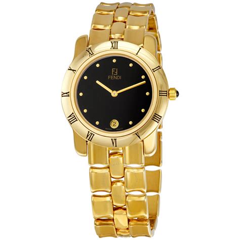 fendi gold watch